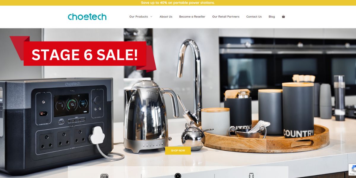 Choetech website made in wordpress by cbithq